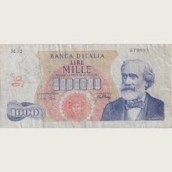 Italia 1000 Lira Old Ishu Bank Note