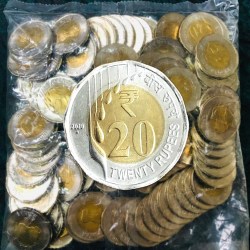 Rs 20 India RBI Seal 100 Coin Pouch Unique and Rare Year 2020 Unique Noida
