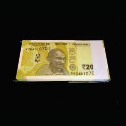 Rs 20 India Banknote Replacement Issue or Star Issue 99D Inset S Serial Bundle GEM UNC 786 Star Year 2022