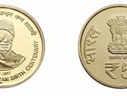 Extremely Rare Limited issue 5 Rupee M.G. Ramachandran Birth Centenary Coin in Top Proof Grade