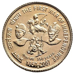 Rs 5 Republic India BUNC Coin 1st War Of Independence Unique and Very Limited Strike Copper Nickel