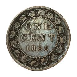 British Colony Canada Bronze One Cent Year 1888 Queen Victoria **Rare** Collectable Grade.