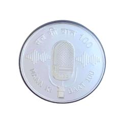 Rs 100 Latest issue Mann Ki Batt Sabke Sath Coin UNC Coin With Folder Packing