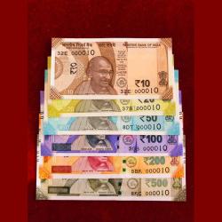Rs 10 to 500 Fancy Number Set 000010 GEM UNC Complete Set