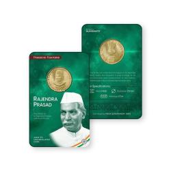 5 Rupees Blister packing Rajendra Prasad Issue Single Coin