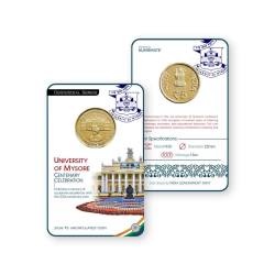 Rs 5 India Government Issue Mysore University Single Coin Blister Pack