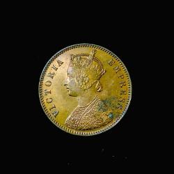 1 Quarter Anna Copper Victoria Empress Issue 1893 Rare