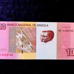 Angola 10 Kwanzas World Banknote Ending 786 Unique and Rare