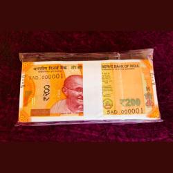 Rs 200 India Banknote Low Serial Solid Number 000001 to 000100 Note Gem UNC and Rare
