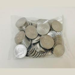 Rs 2 Republic India Seal 100 Coin Pouch Delhi Games 2010 Top Luster Commemorative Issue Unique and Rare