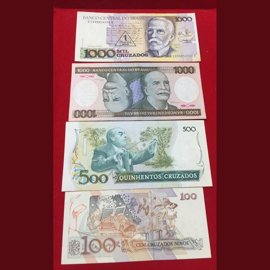12 Different Brasil top condition all different denomation old note set