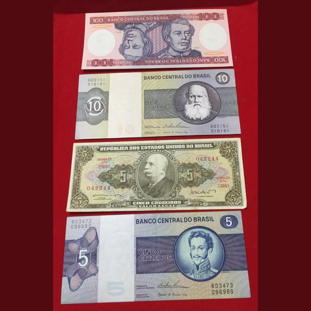 12 Different Brasil top condition all different denomation old note set