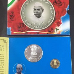 Dr Rajendra Prasad 125 Birth Anniversary ( Unc set) Kolkata mint