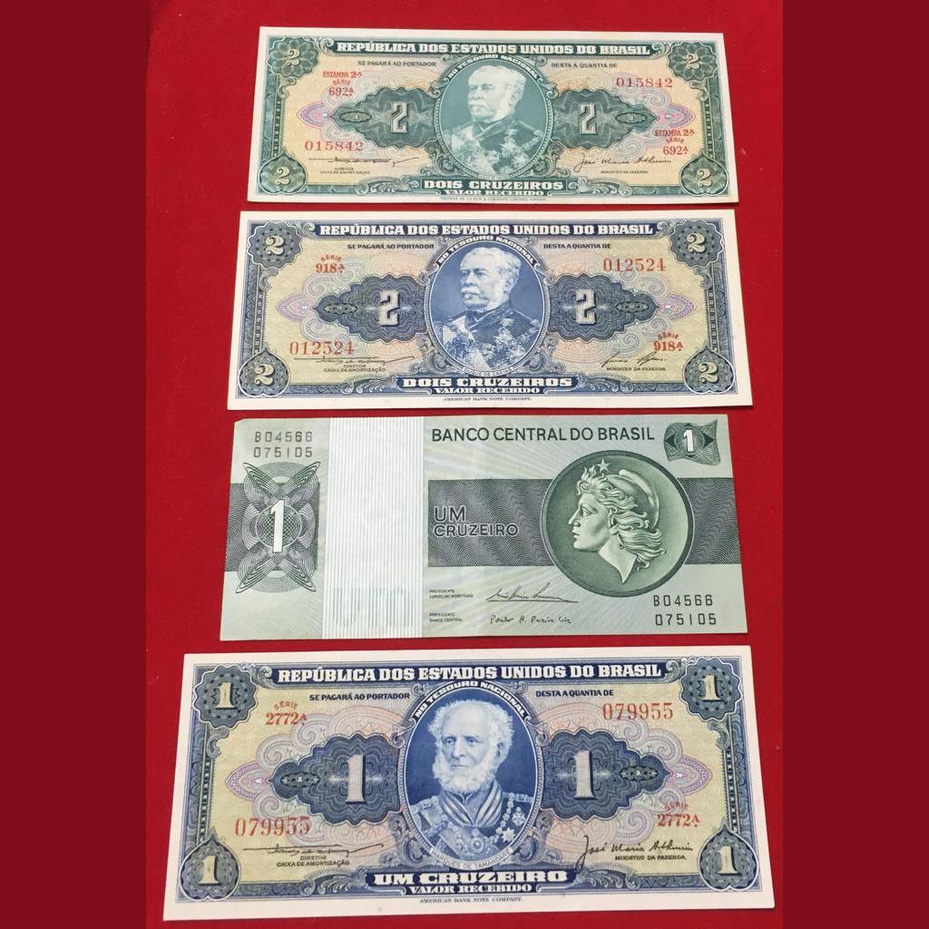 12 Different Brasil top condition all different denomation old note set