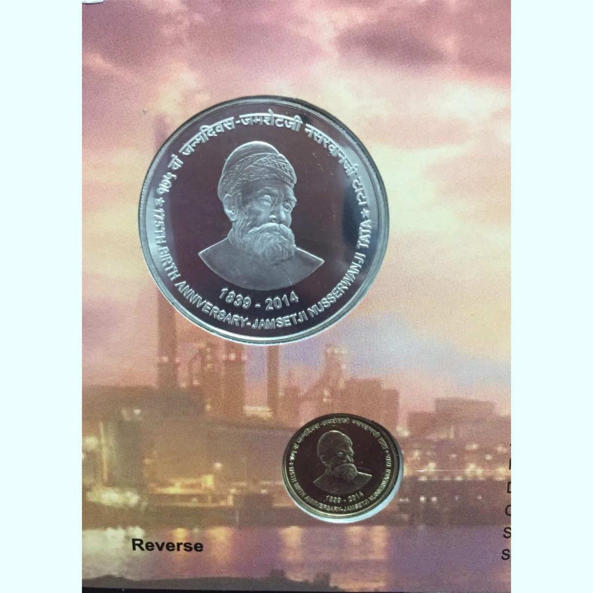 Jamset ji Nusserwanji Tata 175th Birth Anniversary Unc Set Kolkatta Mint