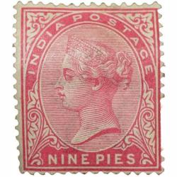Postal Stamp of Victoria 9 Pies Pink Colour - Mint Un-Used Condition as per Image.