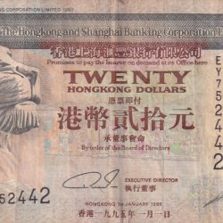 China › Hong Kong 20 Dollars Rare Note Lowest Price bank Note
