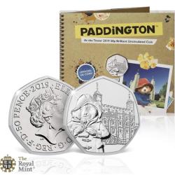 2019 Paddington at the Tower of London 50P Brilliant Commemorative Coin Issued By Royal Mint
