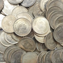 1 Rupee Commemorative Coin of Jawahar Lal Nehru 10 Coin Lot Extremely Fine Condition