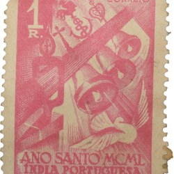Postal Stamp of Portuguese India - 1 Reis - Ano Santo MCML - Mint Un-Used Condition as per Image.