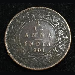 India - British 1⁄12 Anna 1901 - Victoria Rare Coin Lowest Price #L-39