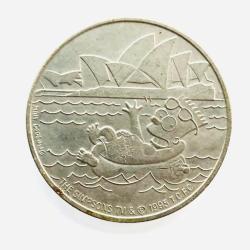 The Simpsons Collectors Coin Red Bronze and Nickel Coin 1995 Issue
