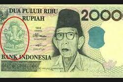 Ganesha God Note Indonesia 20000 Rupiah GEM UNC Note