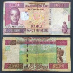 Guinee 10000 Fix Mille Francs Guineens note