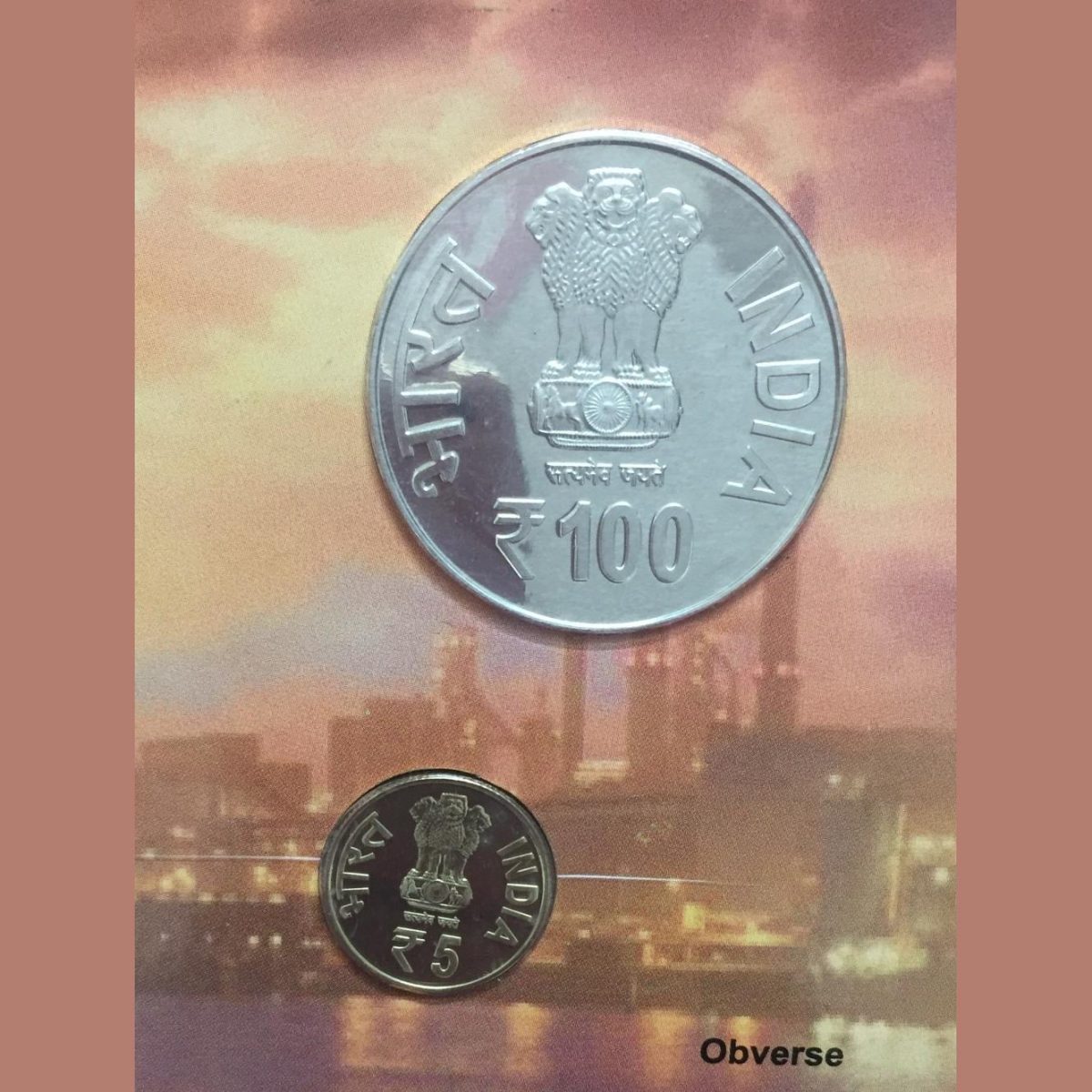 Jamset ji Nusserwanji Tata 175th Birth Anniversary Unc Set Kolkatta Mint