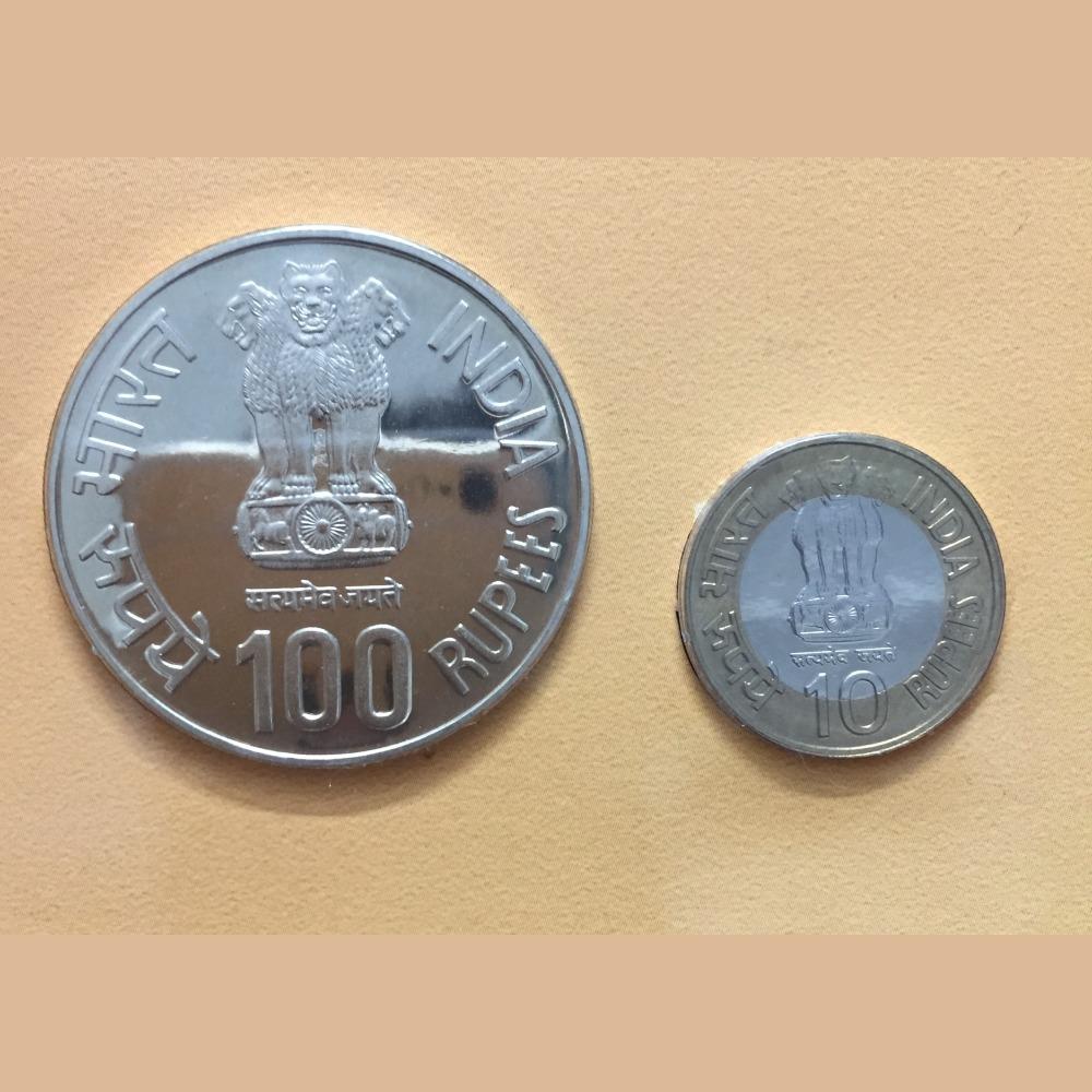 Ter Centenary Of Gur-Ta-Gaddi Of Shri Guru Granth Sahib( Unc set) Mumbai mint