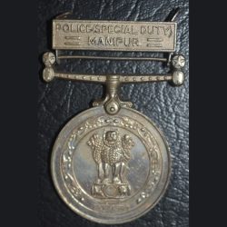 Copper nickel manipur police special duty medal very rare