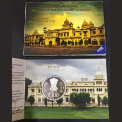 Centennial Celebration University of lucknow 2020 Proof set Mumbai mint ishu