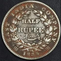 Rare 1835 Half Rupee william iv East india Company British India Coin 