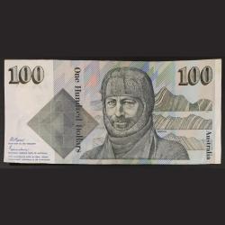 Australia old ishu 100 Dollars" Big size Note (sir Douglas Mawson) very rare note good Condition