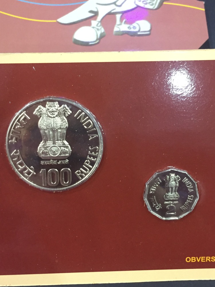 150 Years Of Telecommunications (Unc Set ) Kollatta Mint 2 coin set