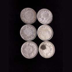 **Rare** Set of 6 Coin One Rupee George VI with Different Dates