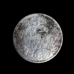 One Rupee 1893 Victoria Empress B mint Mark In Good Condition