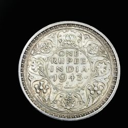 One Rupee 1943 George V King Emperor Very Good Condition