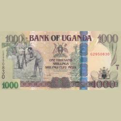 Uganda 1000 Shillings 2009 Unc Note