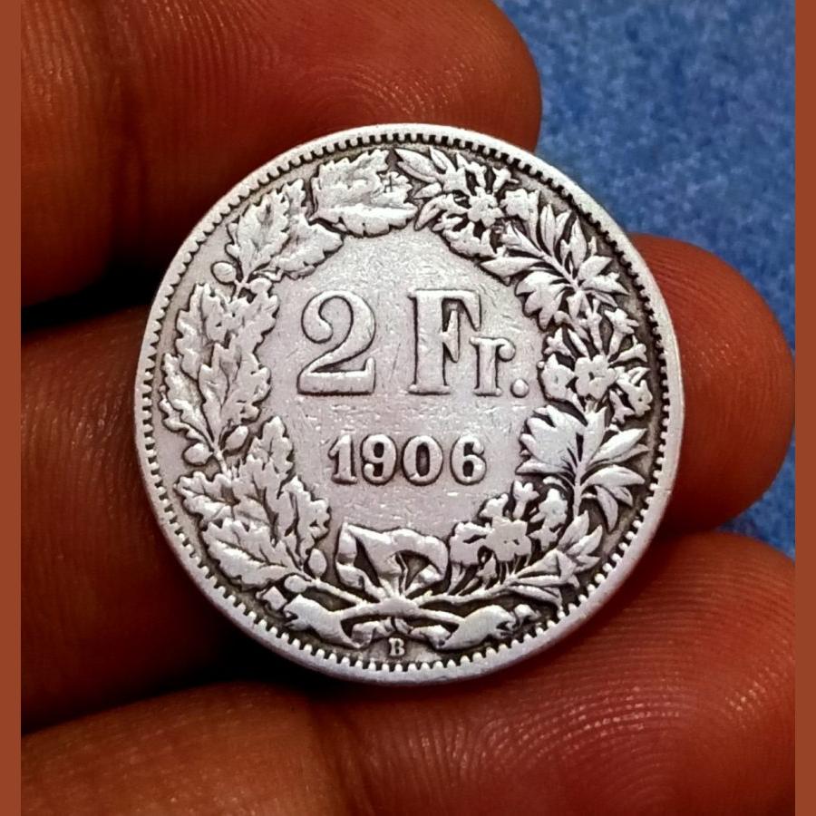 Switzerland Silver 1/2 Francs, 1 Francs, 2 Francs "Helvetica" Set of 3 Coins **V. Rare** Collectable Grades.