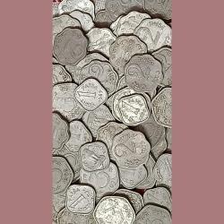 One paise, Two paisa, three paisa, 100 pcs Lott. 40 pcs 3 paisa,,, 30 pcs two paisa,,, 30 Pcs One paisa... Totally 100 pcs mix date's mint