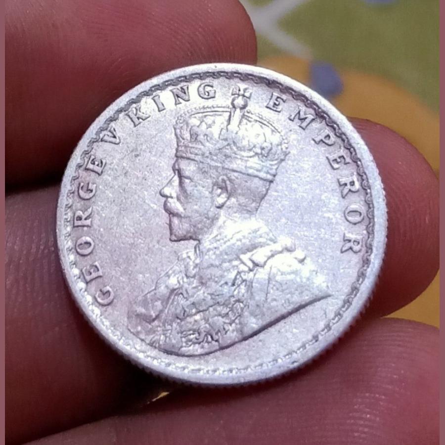 British India Silver 1/2 Rupee Year 1925 King George-V **Scare** High Collectable Grade.