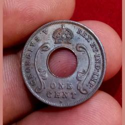 East Africa 1 Cent Year 1928 King George-V **Scare** High Collectable Grade.