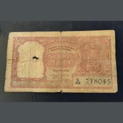 2rs tiger 🐯 face issue Big Size Notes signature. H.V.R. Iyengar As image. condition