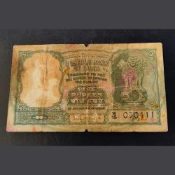5.₹ Fafda 3 🦌 deers Biggest Size Notes. signature P.C.Bhattachary weak condition As imag
