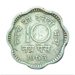 10 Paisa Cu/Ni Year 1963 Hyderabad Mint **Scare** Collectable Grade.