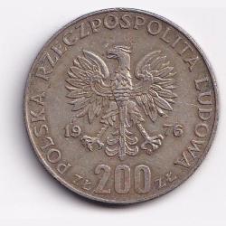 Poland 200 Ztotych XXI Summer Olmpics 1976 Silver Coin #S26