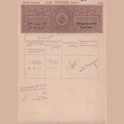 George Fifth Eight Annas Ragitery Stemp Paper Old Lowest Price