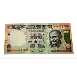 100 Rs RRR Telescopic Year 2016 Star 🌟 Replacement Ending 786 Fancy Number **Rare** Collectable