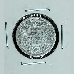 Two Annas Victoria Empress 1882 ** Rare**